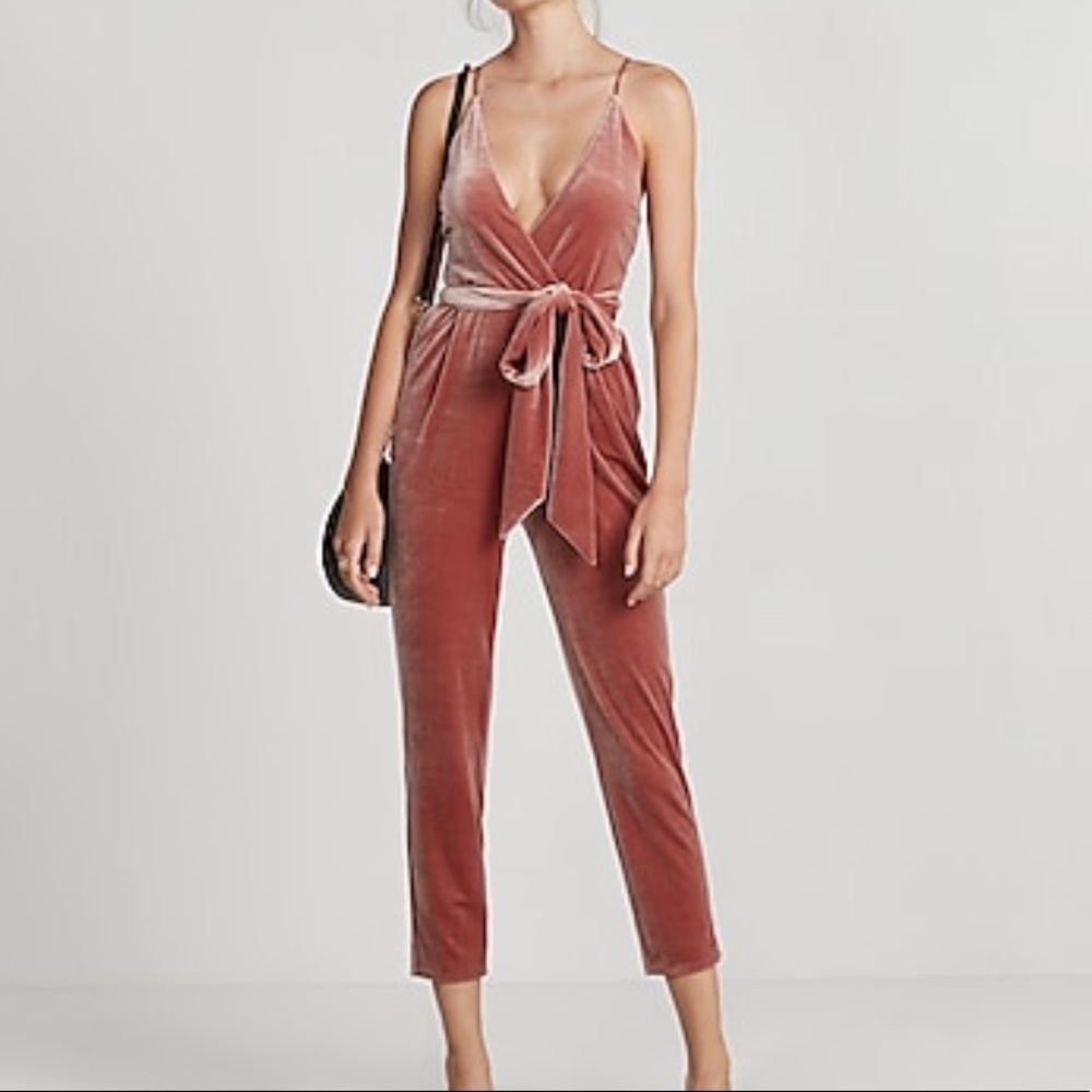 NWT Express Velvet Jumpsuit Size 0